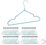 40 X Kinderkleiderb&uuml;gel, Platzsparende Drahtb&uuml;gel Jungen, Babyb&uuml;gel Mit Kerben,