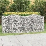 Prolenta Premium Gabionen-hochbeet Mit Hochbogen 200x100x100 Cm