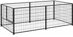 Hundezwinger Schwarz 200x100x70 Cm Stahl Vidaxl