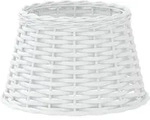 Lampenschirm Wei&szlig; &Oslash;38x23 Cm Korbweide Vidaxl
