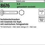 Iso 8676 Sechskantschraube Feingewinde Vg M24x60 Stahl 8.8 Galvanisch Verzinkt...