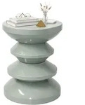 Relaxdays Beistelltisch, Zick-zack, Wohnzimmer Dekoobjekt, Beistellhocker Hxd:...