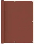 Balkon-sichtschutz Terrakotta-rot 120x400 Cm Oxford-gewebe Vidaxl