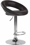 Barhocker Olinda Kunstleder Braun Chrom