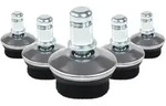 Filz-gleiter Stand Fz I 5er Set Silber Hjh Office