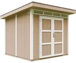 Gartenhaus Premium Qualit&auml;t 5,9m2 - L279xw293cm- All-inclusive-set Mit Boden,