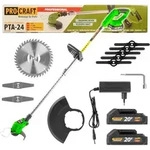Procraft Pta24 Akku Trimmer 20 V 150 Mm + 2x Akku 2,0 Ah + Ladeger&auml;t