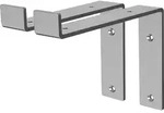 Ml-design - 2 St&uuml;ck Regalhalterung 20x4x14,5 Cm, Grau, Aus Metall, 8 Zoll