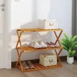 Vidaxl - Klappregal 3 B&ouml;den Braun 70x31x63 Cm Massivholz Akazie