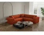 Ecksofa Designersofa Chantal In Stoff Opera Velvet Orange Seite Universal