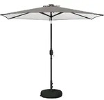 Gartenparasol Mit Led-lichtern Und Sockel 270 X 270 Cm Vidaxl