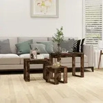 Satztische 3 Stk. R&auml;uchereiche Holzwerkstoff Vidaxl
