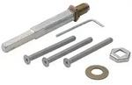 Hoppe - Befestigungsset K/g Schnellstift 2210/3310 Wechselschutzgarnituren 10/8...