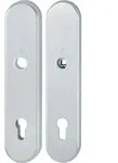 Langschildpaar F1 Alu.silberfarben F1 Pz 92mm Hoppe
