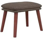 Fu&szlig;hocker Taupe 45x29,5x35 Cm Stoff Vidaxl