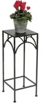Dandibo - Blumenhocker Metall Schwarz Eckig 60 Cm Blumenst&auml;nder 96132 M