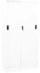 Vidaxl Office Cabinet With Sliding Door White 90x40x180 Cm Steel