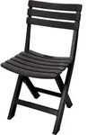 Kunststoff Klappstuhl 80 X 45 Cm - Anthrazit - Garten Und Balkon Bistrostuhl...