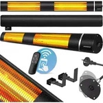 Monzana - Infrarot Heizstrahler Mzh3000 Goldr&ouml;hre 3000w 3 Heizstufen Fernbedienung
