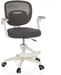 Kinderschreibtischstuhl / Kinderstuhl Kiddy Smart Stoff Grau Hjh Office