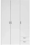 Parisot Varia Kleiderschrank Wei&szlig; 120x185x51 Cm