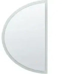 Beliani - Led-spiegel Zum Aufh&auml;ngen &Oslash; 80 Cm Halbrund Modern Badezimmer...