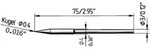 Ersa 212 Bd Lf L&ouml;tspitze Bleistiftform Spitzen-gr&ouml;&szlig;e 0.4 Mm Inhalt 1 St.