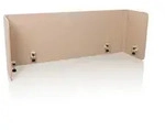 Akustik Tischtrennwand Flexmiut U 160x40x60 Pet Beige Hjh Office