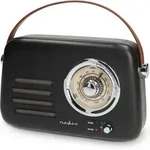 Tragbares Bluetooth-fm-radio, Schwarz, Usb- Und Batteriebetrieb