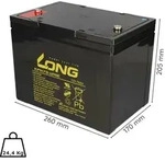 Kunglong - Ersatzakku F&uuml;r Ortopedia 900c Ab Bj1991 2 X 12v 75ah Blei Agm...