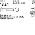 Asme B 18.2.1 Sechskantschraube Unf 3/8x1,058x2 1/2' Stahl 10.9 Blank' 100 Stk