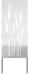 Garten Sichtschutz-leinwand Floral Silber 50 X 140 Cm Edelstahl Vidaxl