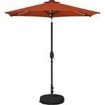 Gartenparasol Mit Led-lichtern Und Sockel 230 X 230 Cm Vidaxl