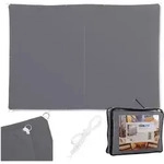 Relaxdays Sonnensegel, 3x4 M, Polyester, Wasserdicht, Segeltuch Mit &Ouml;sen,