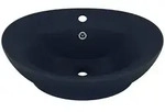 Vidaxl - Luxus-waschbecken &Uuml;berlauf Matt Dunkelblau 58,5x39cm Keramik