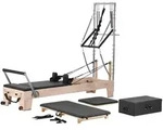 Vevor Pilates Reformer Maschine Aus Gummibaumholz F&uuml;r Fitnessstudio,