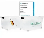 Novaliv - 2x Aufbewahrungsbox 2x Aufbewahrungsbox, 2x Deckel, 8x Rollen