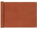 Balkonsichtschutz Oxfordgewebe 75x400 Cm Terracotta Vidaxl