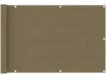 Balkon-sichtschutz Taupe 90x600 Cm Hdpe Vidaxl