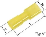 61794971 Flachsteckh&uuml;lse Steckbreite: 6.3 Mm Steckdicke: 0.8 Mm 180 &deg;...