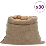 Jutes&auml;cke 30 Stk. 100x110 Cm 100% Jute 220 G/m2 Vidaxl