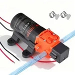 Vevor Membranpumpe, 12 V Dc, 4,5 L/min, Selbstansaugende 2-kammer-membranwasserpumpe
