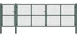 Vidaxl - Gartentor Stahl 500&times;150 Cm Gr&uuml;n