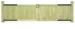 Vidaxl - Gartentore 2 Stk. Kiefernholz Impr&auml;gniert 300x75 Cm 852816