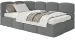 Selsey Cloudy &ndash; Jugendbett 120x200, Kopfteil Links, Matratze & Bettkasten,...