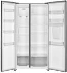 Side By Side K&uuml;hlschrank Gefrierkombi Wasserspender Inox Look 178 Cm Respekta