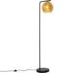 Design-stehleuchte Schwarz Mit Goldenem Glas - Bert
