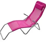 Gesundheitsliege Mit Kopfkissen - 190 Cm / Fuchsia - Klappbare Garten Sonnen...