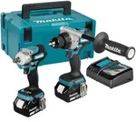 Makita Akku-kombo-kit Dlx2588gj: 18v, Ddf492z + Dtw300z, 2x 6,0 Ah Und Ladeger&auml;t Im