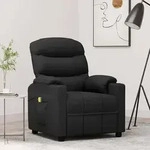 Massagesessel Schwarz Stoff Vidaxl